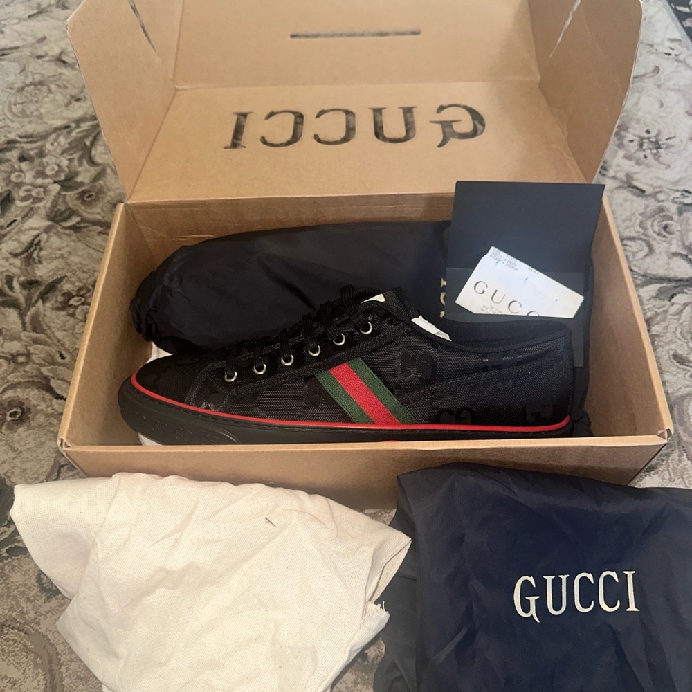 New Gucci GG 1977 tennis sneaker low top size 12